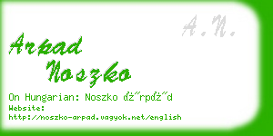 arpad noszko business card